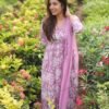 Floral Print Kurti (SRK-04/94) - Lavender