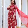 Cotton Kurta Set (SRK-04/200) - Red