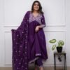 Cotton Kurta Set (SRK-04/253) - Purple